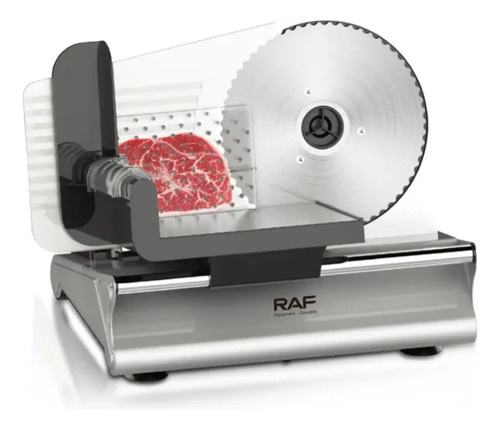 Cortadora Rebanadora Carne Fiambre Eléctrica Raf 8800 Plateado — foto 7