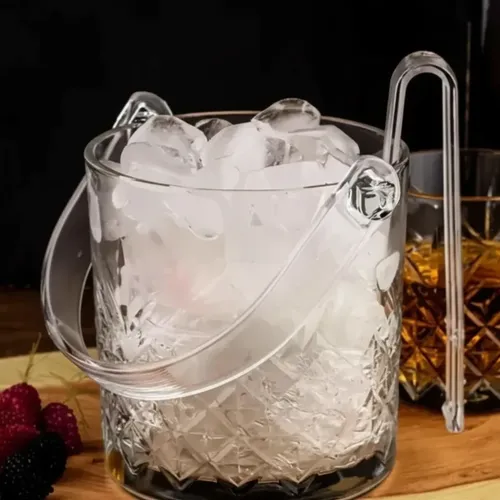 Cubeta Hielera Con Pinza De Plástico 975ml Transparente — foto 3