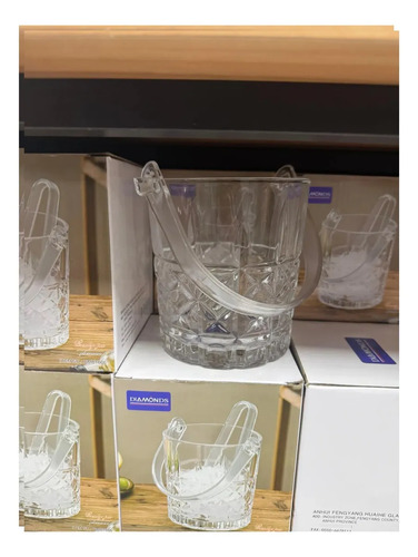 Cubeta Hielera Con Pinza De Plástico 975ml Transparente — foto 5