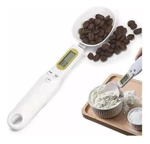 Cuchara Pesa Medidora Balanza Digital 500 Gr Blanco 500 G