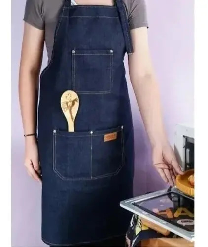 Delantal Pechera Para Cocina, Barbería O Jardinería Jeans — foto 3