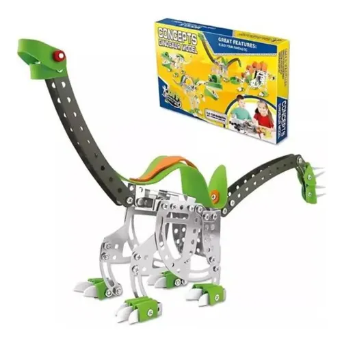 Dinosaurio Juguete Armable Metálico Montessori Dinosaurio — foto 3