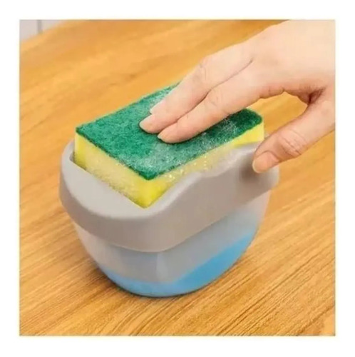 Dispensador De Jabon Con Esponja Lavaplatos — foto 3