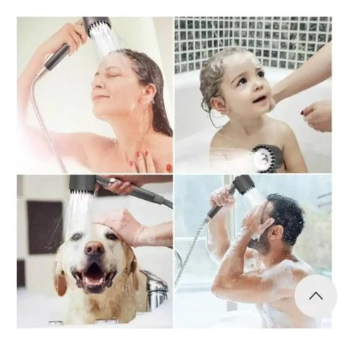 Ducha Cabezal Multifuncional Con Presion Negro — foto 4