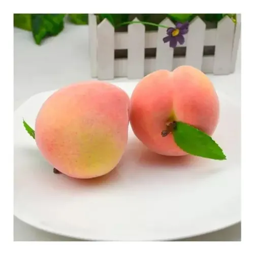 Durazno Damasco Artificial Fruta Sintética Decoración Durazno — foto 4