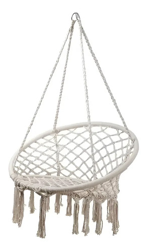E Everking Hamaca Silla Colgante De Macrame Columpio Macrame White Silla Colgante — foto 6