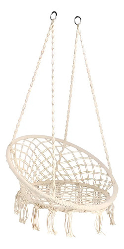 E Everking Hamaca Silla Colgante De Macrame Columpio Macrame White Silla Colgante — foto 8