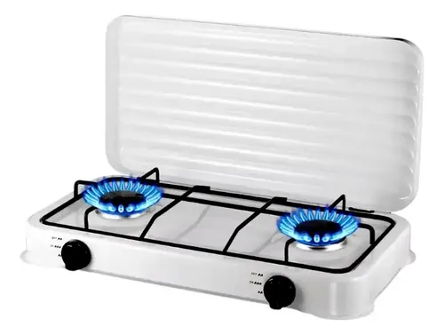 Encimera A Gas Starlux Cocinilla 2 Platos 2 Quemadores Manual Acero