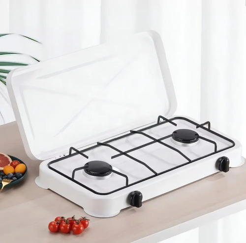 Encimera A Gas Starlux Cocinilla 2 Platos 2 Quemadores Manual Acero — foto 6