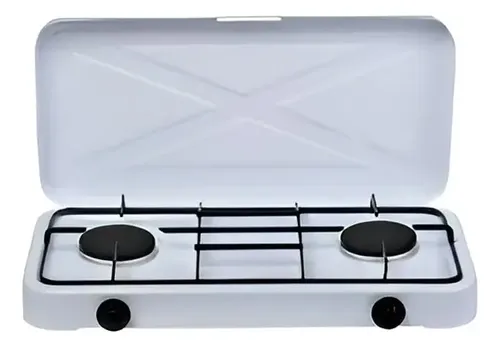 Encimera A Gas Starlux Cocinilla 2 Platos 2 Quemadores Manual Acero — foto 7