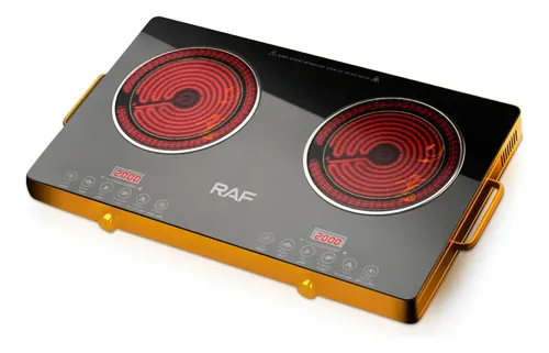 Encimera Eléctrica Infrarrojo De 2 Quemadores 4800w Negro — foto 2