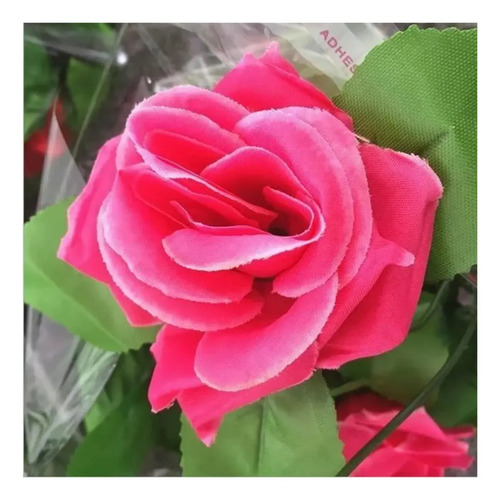 Enredadera De Rosa Flores Artificiales 2m Decoración Fucsia — foto 2