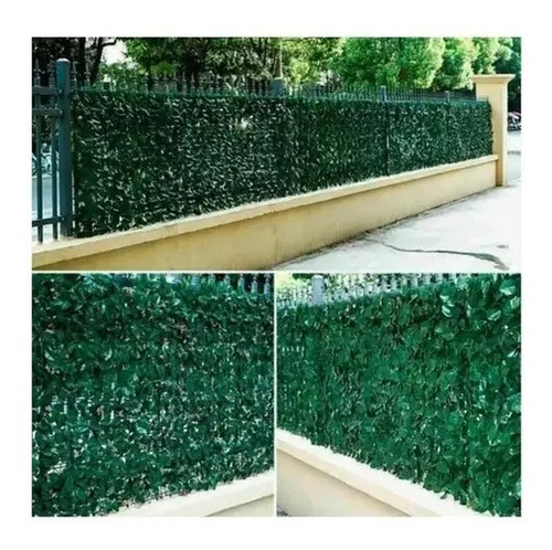 Enredaderas Malla De Hojas Tupidas Artificiales Decorativas Verde — foto 3