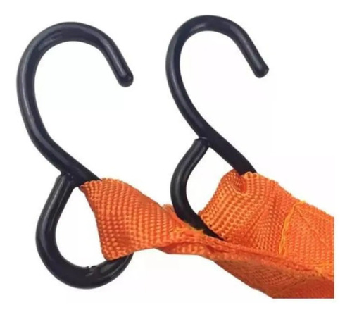 Eslinga Cinta Amarre Con Triquete Y Gancho 25mm 5mts Naranja — foto 3