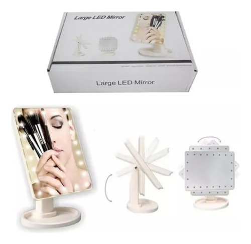 Espejo Con 22 Luces De Led Para Maquillaje Portátil — foto 2