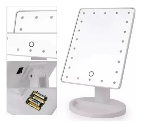 Espejo Con 22 Luces De Led Para Maquillaje Portátil — foto 4