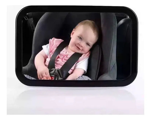 Espejo De Auto Para Observar A Bebe 360 Negro