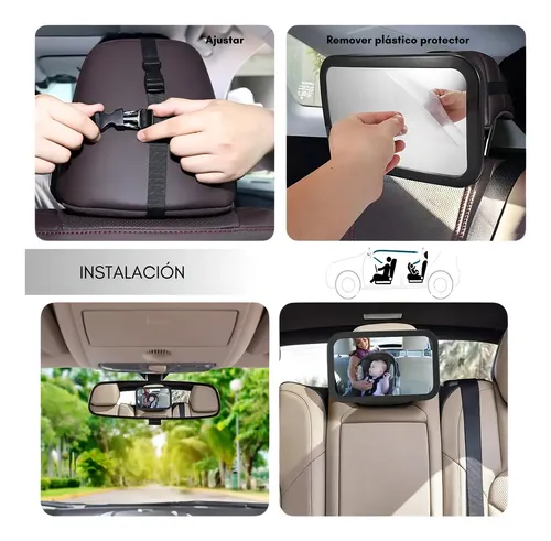 Espejo De Auto Para Observar A Bebe 360 Negro — foto 5