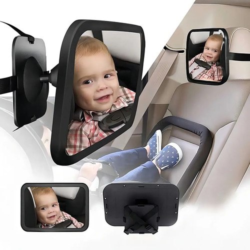 Espejo De Auto Para Observar A Bebe 360 Negro — foto 7