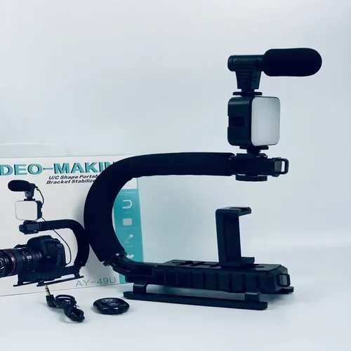 Estabilizador De Cámara De Video Soporte De Teléfono Ay-49u Color Negro — foto 10