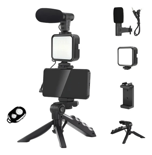 Estabilizador Para Celular Y Camara Con Soporte 3 Ejes Negro