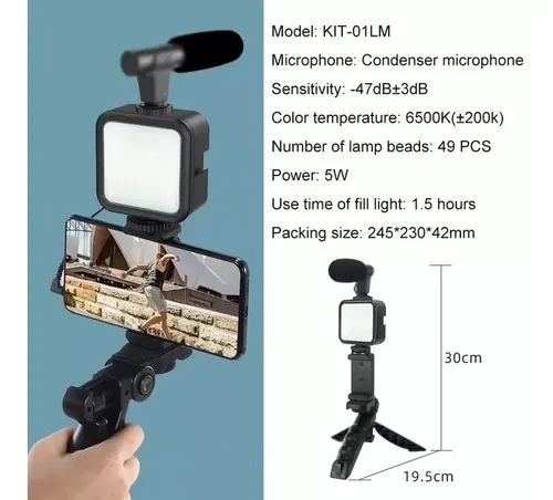 Estabilizador Para Celular Y Camara Con Soporte 3 Ejes Negro — foto 4