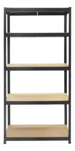 Estante Metalico Negro 5 Niveles Altura Ajustable 180x90x40 Negro — foto 2