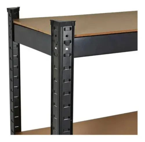 Estante Metalico Negro 5 Niveles Altura Ajustable 180x90x40 Negro — foto 4