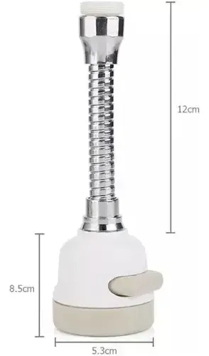 Extensión Flexible Grifo De Agua Flex 360 Lavaplatos Blanco Brillante — foto 2