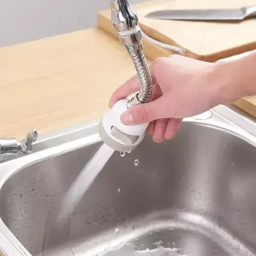 Extensión Flexible Grifo De Agua Flex 360 Lavaplatos Blanco Brillante — foto 6