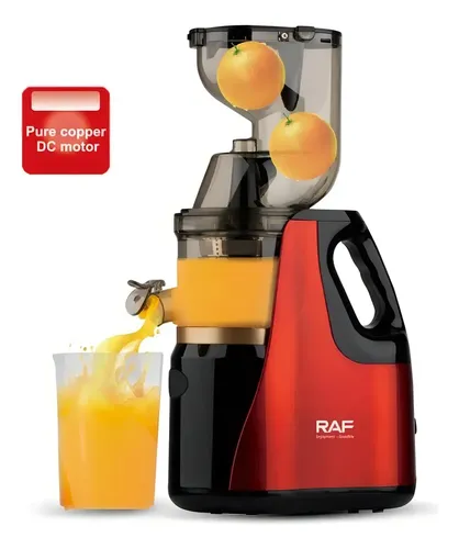 Extractor Exprimidor De Frutas Y Verduras Juguera Raf Color Rojo