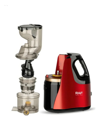 Extractor Exprimidor De Frutas Y Verduras Juguera Raf Color Rojo — foto 3