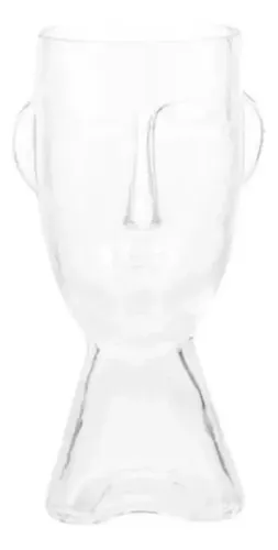 Florero Estilo Nórdico De Cristal Rostro Decoración Cristal