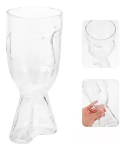 Florero Estilo Nórdico De Cristal Rostro Decoración Cristal — foto 2
