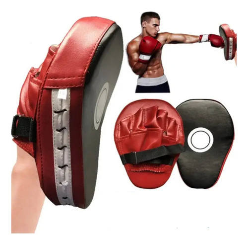 Foco Boxeo Almohadilla Entrenamiento Artes Marciales Rojo