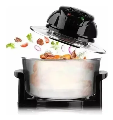 Freidora De Aire 12l Halogena Antiadherente Horno Air Fryer Transparente — foto 3