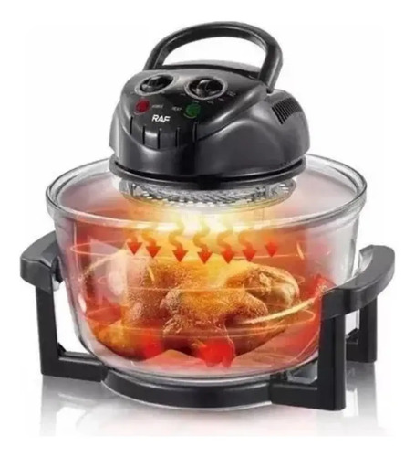 Freidora De Aire 12l Halogena Antiadherente Horno Air Fryer Transparente — foto 4