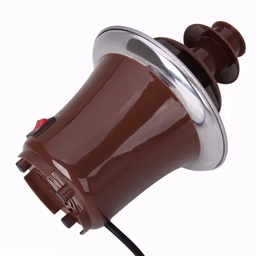 Fuente Cascada De Chocolate. Fondue Tres Niveles Plateado — foto 5