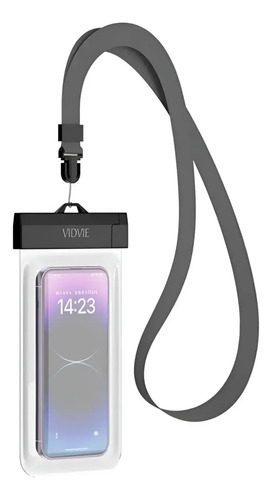 Funda Protectora Celular Impermeable Sumergible Negro Vidvie