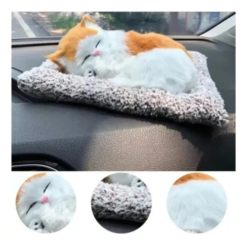Gatito De Peluche Realista Gato Bebé Dormido Cute Adorno Varios — foto 6