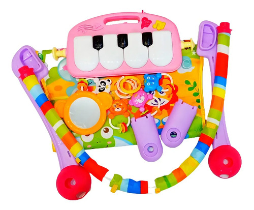 Gimnasio Para Bebes Alfombra Piano Con Sonido Rosado — foto 6