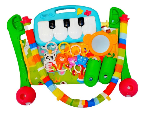 Gimnasio Para Bebes Alfombra Piano Con Sonido Verde — foto 6