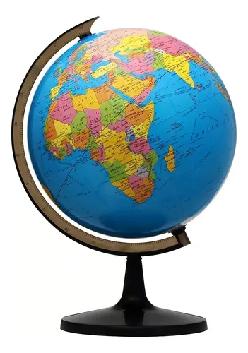 Globo Terraqueo Base 14.2cm Plastico Giratorio Genérica — foto 2