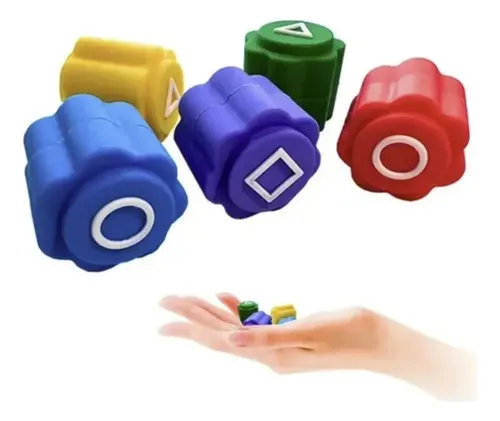 Gonggi Mini Juego El Juego Del Calamar 5 Piezas De 2cm Multicolor — foto 2