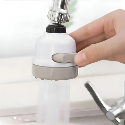 Grifo Movible Llave De Cocina Giratorio Lavaplatos Ajustable Blanco