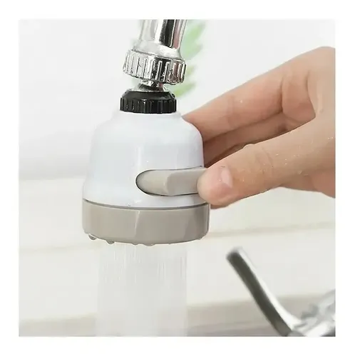 Grifo Movible Llave De Cocina Giratorio Lavaplatos Ajustable Blanco — foto 8