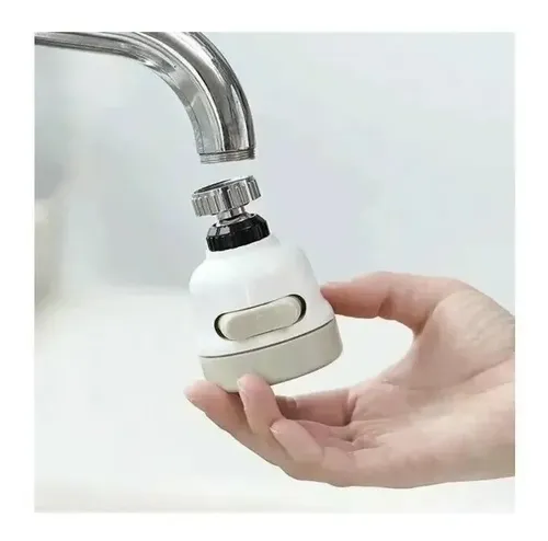 Grifo Movible Llave De Cocina Giratorio Lavaplatos Ajustable Blanco — foto 9