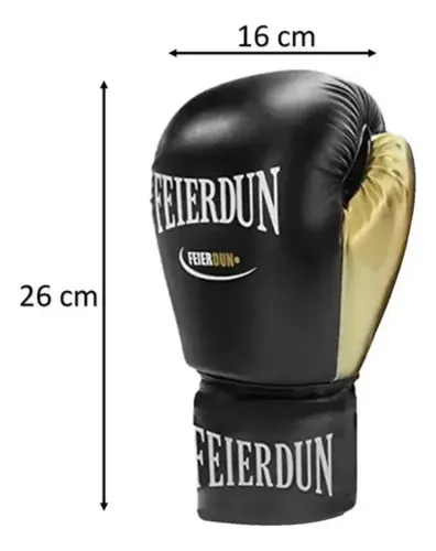 Guantes De Boxeo Articulos De Boxeo Guante Box Guantes Unica Negro — foto 3