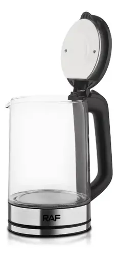 Hervidor De Agua Eléctrico 1500w 2,5lts Base Gira 360° Raf Color Plateado — foto 5