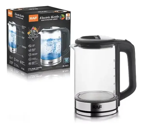 Hervidor De Agua Eléctrico 1500w 2,5lts Plateado — foto 7